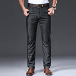 BROWON Brand 2020 Men Jeans Summer Thin Breathable Soft Mid Straight Regular Men's Jeans Trousers Vintage Mens Clothing