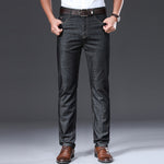 BROWON Brand 2020 Men Jeans Summer Thin Breathable Soft Mid Straight Regular Men's Jeans Trousers Vintage Mens Clothing